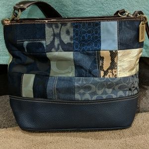 Coach Indigo Denim Patchwork